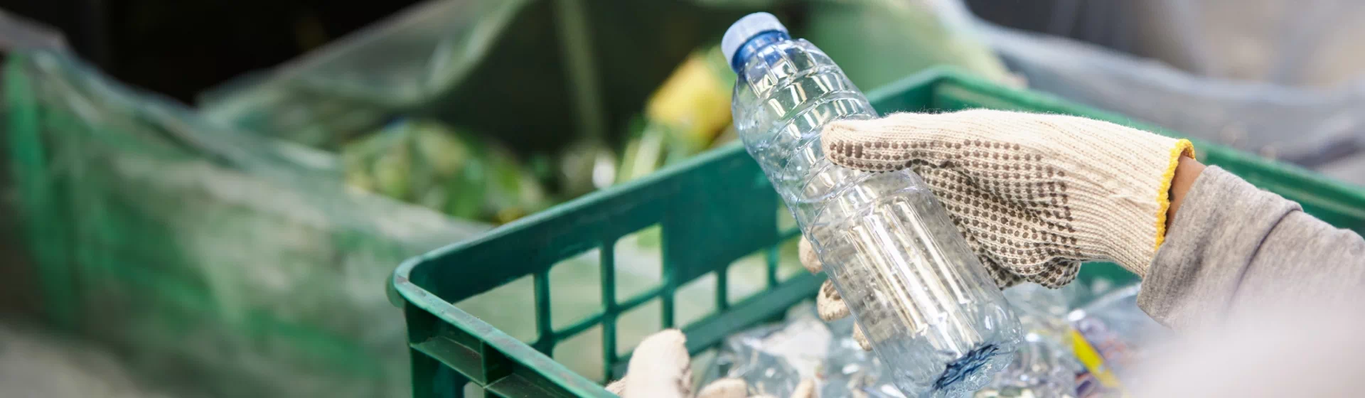 plastikowa butelka w dłoni